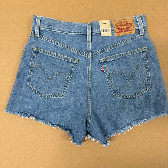 HIGH RISE HIGH WAIST DISTRESSED MOM SHORTS - Picture 8 of 8